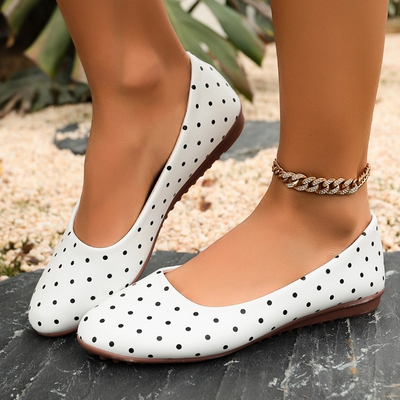 Women Shoes Wedges - Scarpe Basse da Donna Bianche a