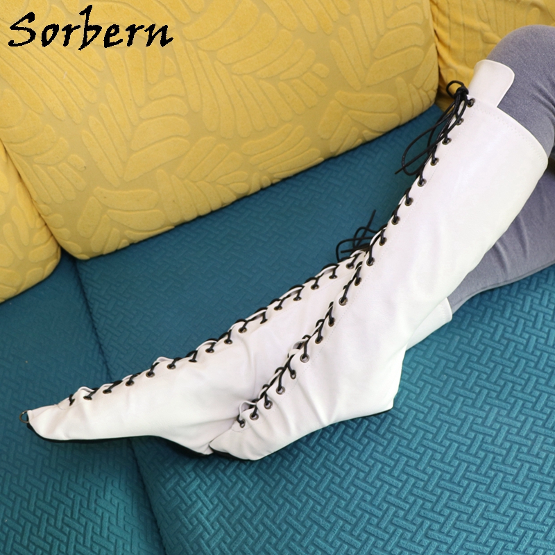 Women'S Shoes Vegan - Sorbern Stivali da balletto bianchi senza
