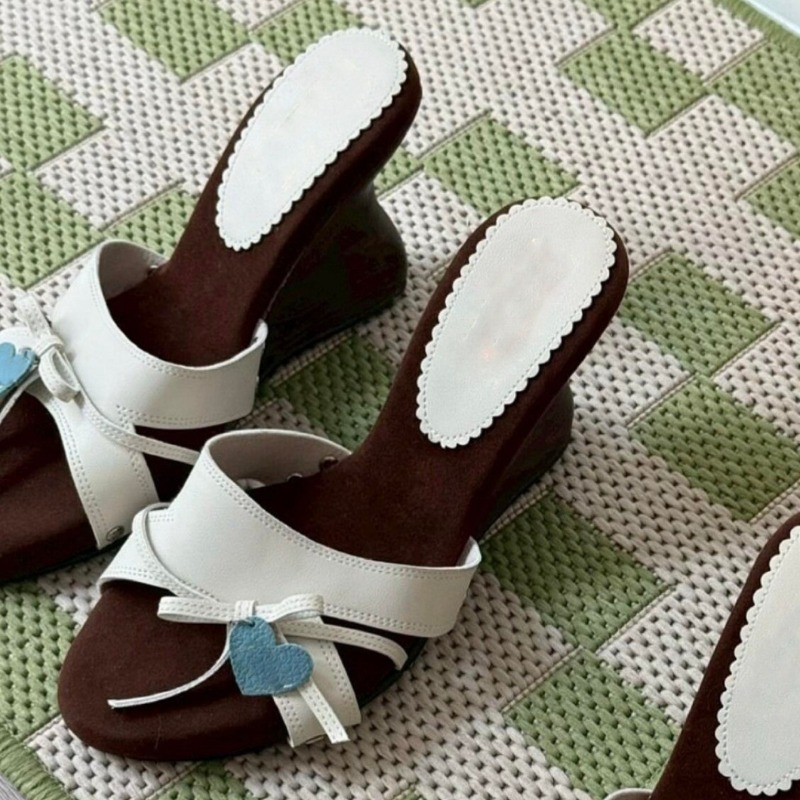 Sandali con Zeppa a Cuore e Fi - Women Shoes Us To Eu recensione e prezzo