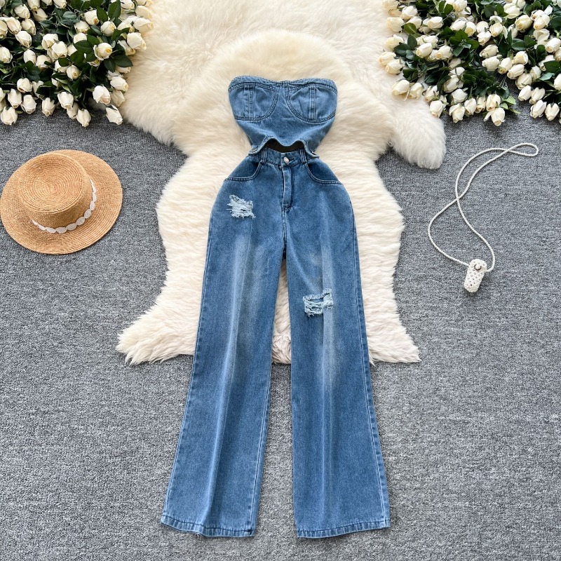 Tute in denim da donna, intere - Women'S Shoes X Wide recensione e prezzo