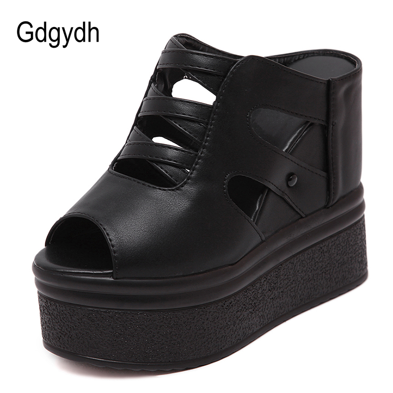 Gdgydh Open Toe Platform Mules - Women'S Shoes Vegan recensione e prezzo