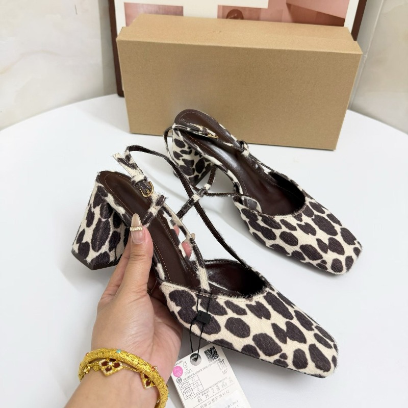Sandali da donna vintage con s - Leopard Print Heels recensione e prezzo