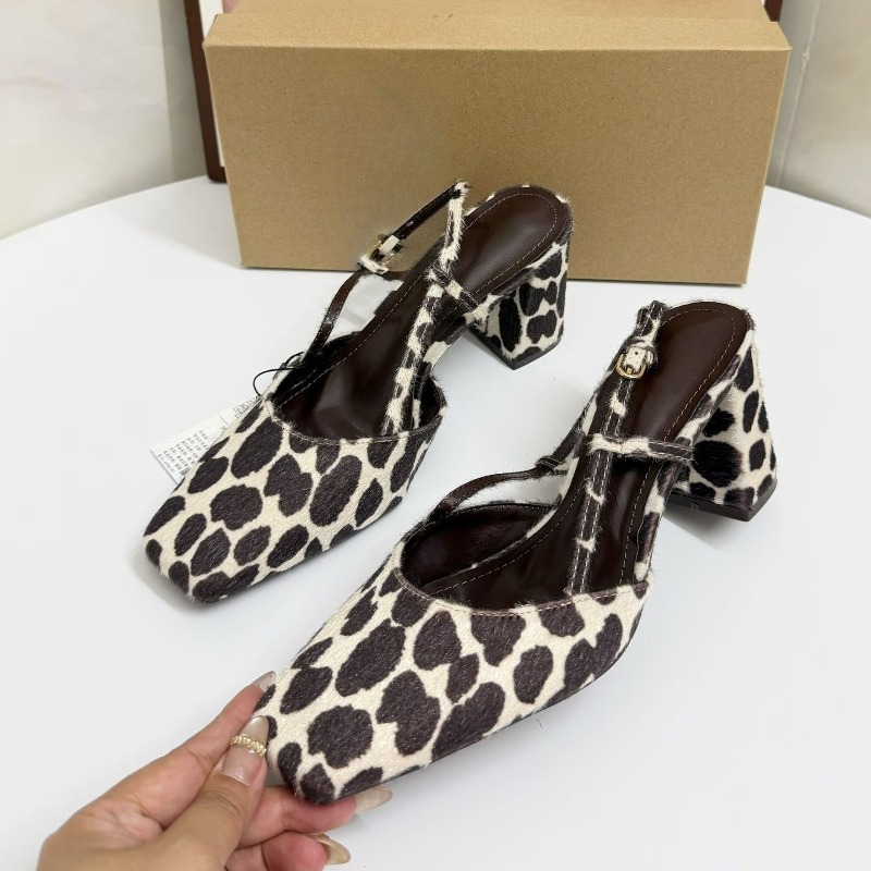 Sandali da donna vintage con s - Leopard Print Heels recensione e prezzo